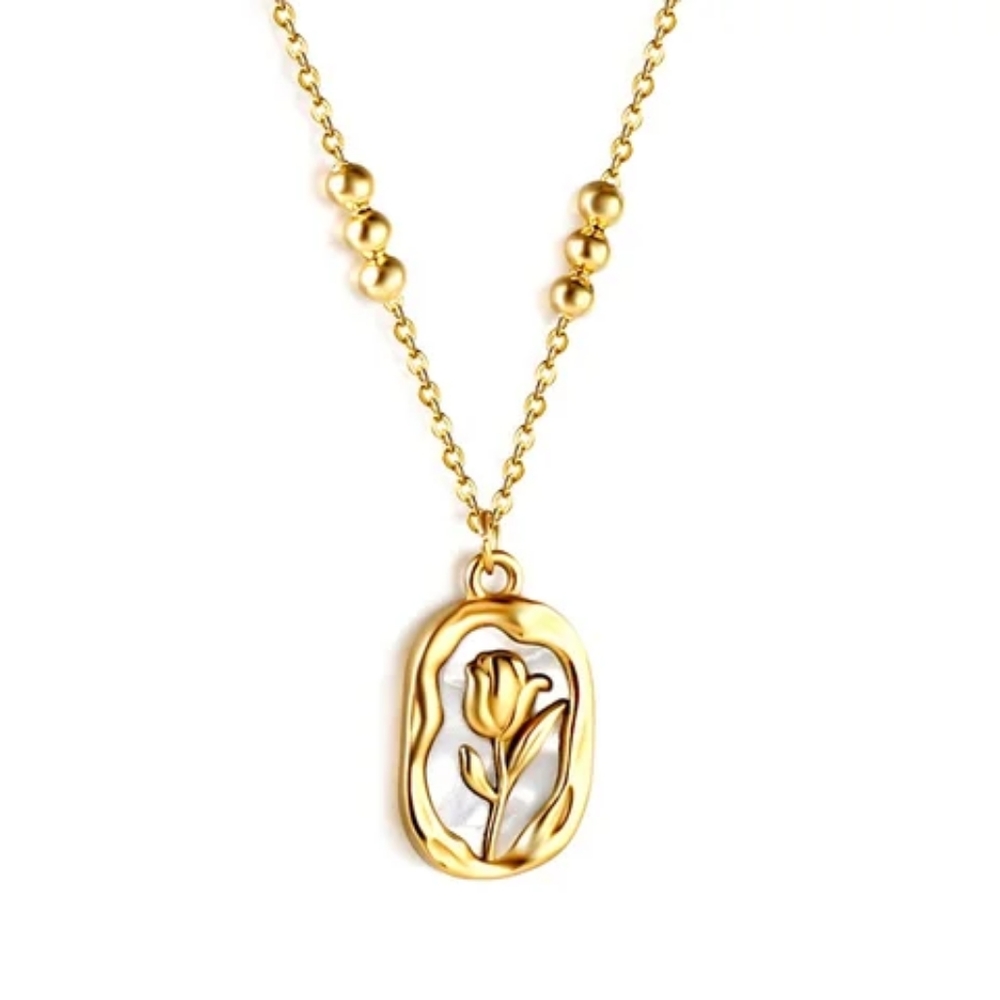 Clearout Rose Necklace